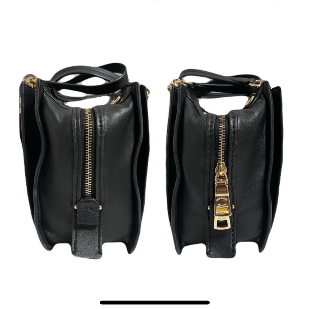 Coach 2way dreamer shoulder bag black studs rivets - Picture 6 of 7